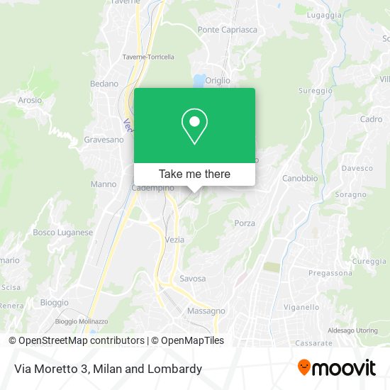 Via Moretto 3 map
