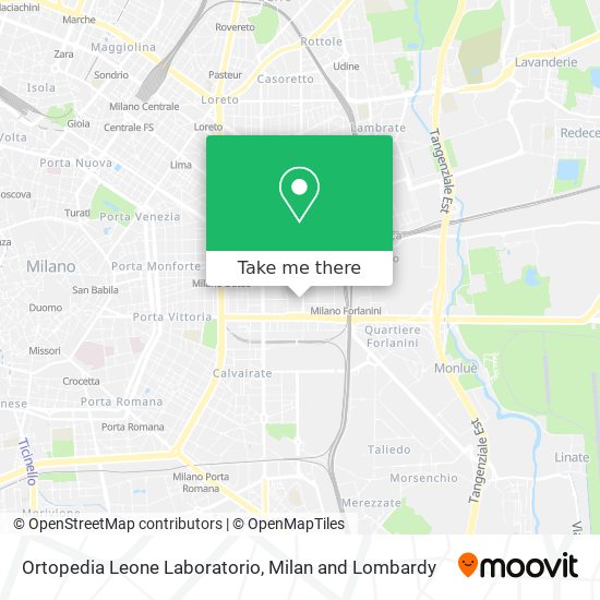 Ortopedia Leone Laboratorio map
