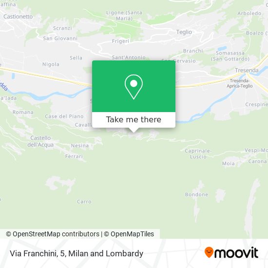 Via Franchini, 5 map