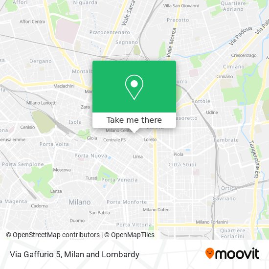 Via Gaffurio 5 map