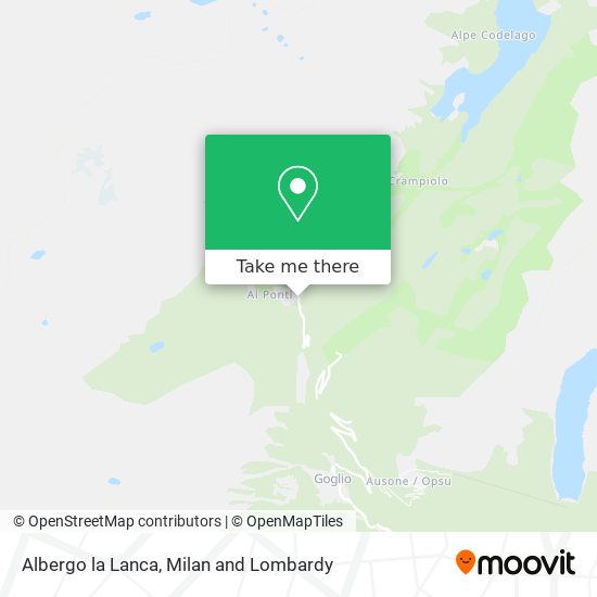 Albergo la Lanca map