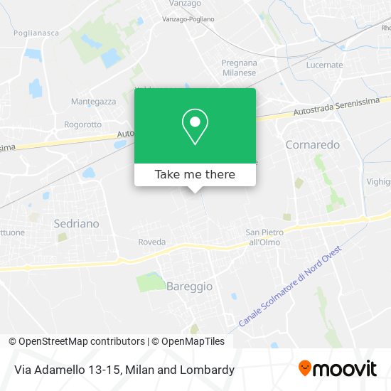Via Adamello 13-15 map