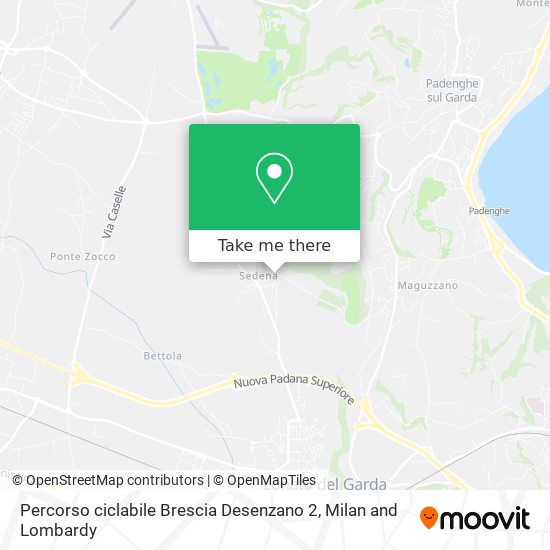 Percorso ciclabile Brescia Desenzano 2 map