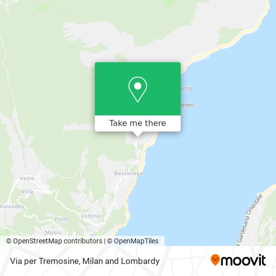 Via per Tremosine map