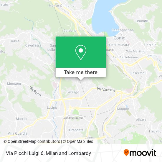 Via Picchi Luigi 6 map