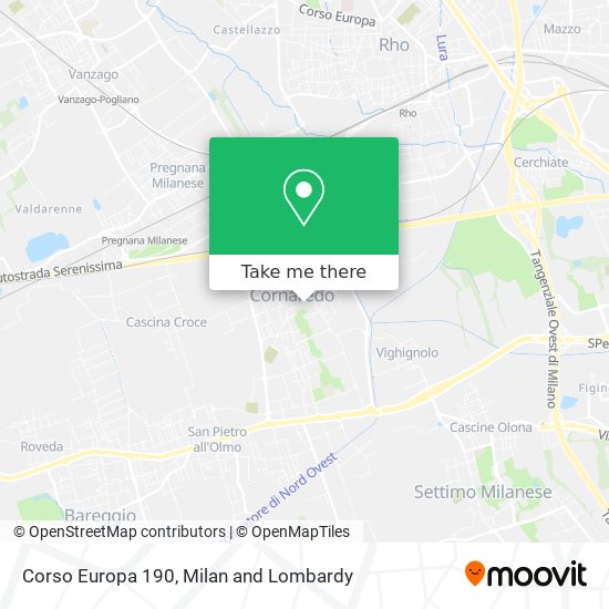 Corso Europa 190 map