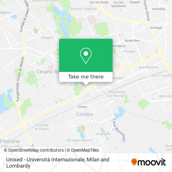 Unised - Università Internazionale map