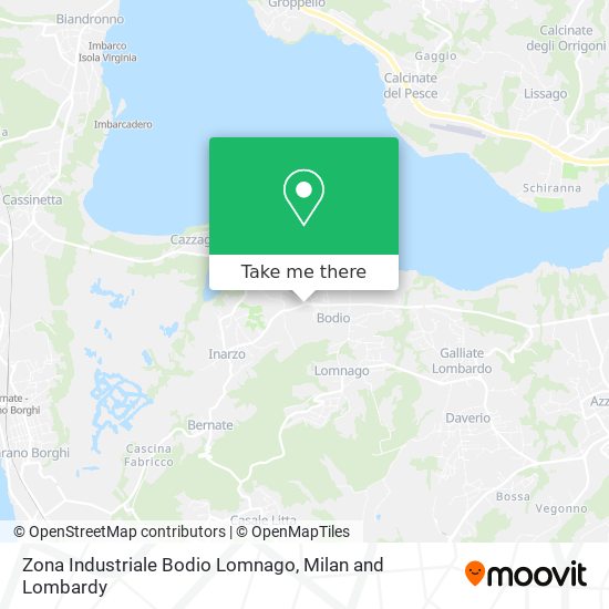 Zona Industriale Bodio Lomnago map