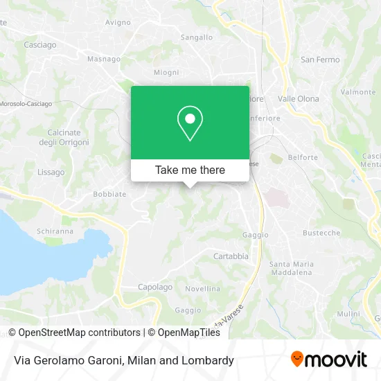 Via Gerolamo Garoni map