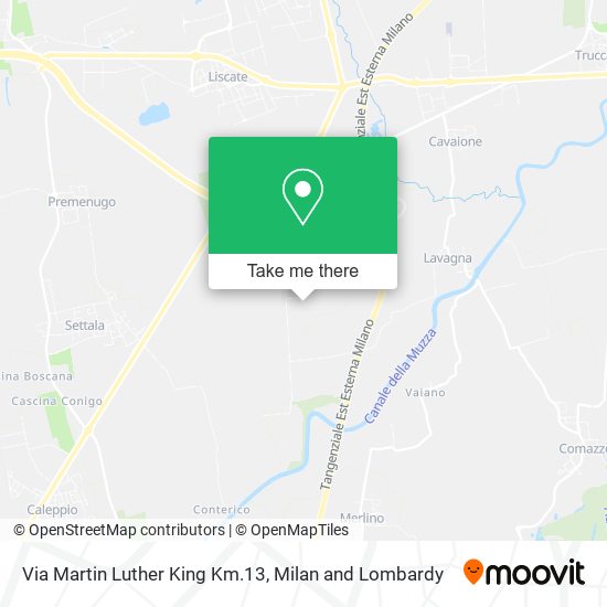 Via Martin Luther King Km.13 map