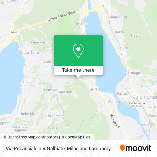 Via Provinciale per Galbiate map
