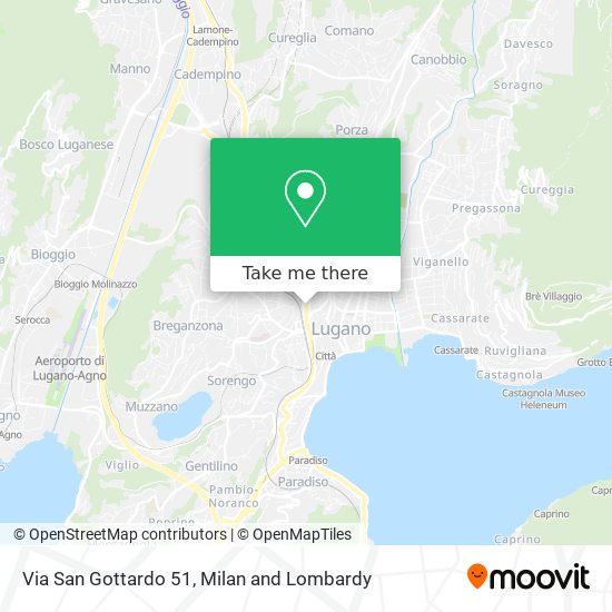 Via San Gottardo 51 map