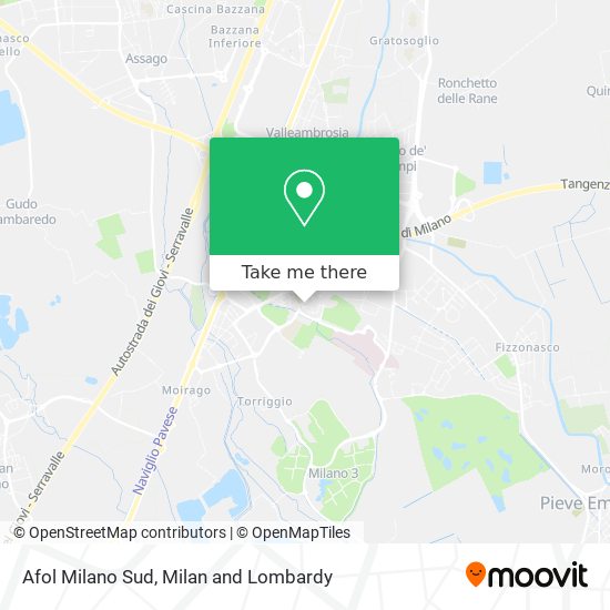 Afol Milano Sud map