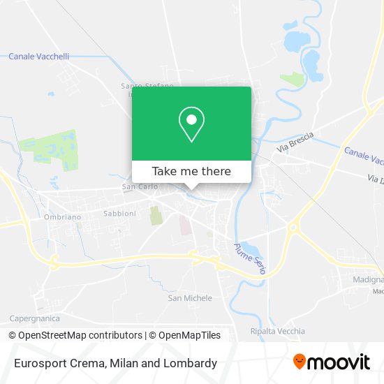 Eurosport Crema map