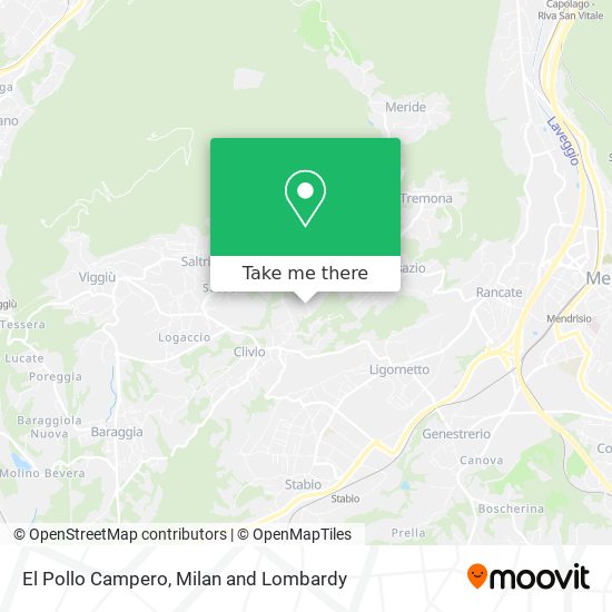 El Pollo Campero map
