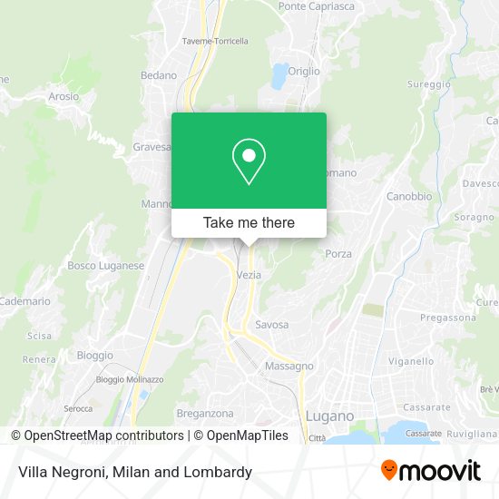 Villa Negroni map