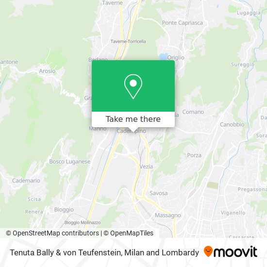 Tenuta Bally & von Teufenstein map