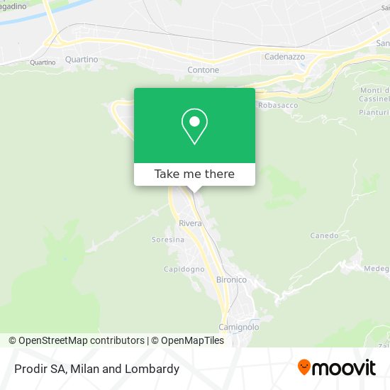 Prodir SA map