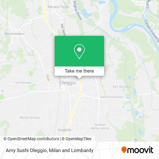 Amy Sushi Oleggio map
