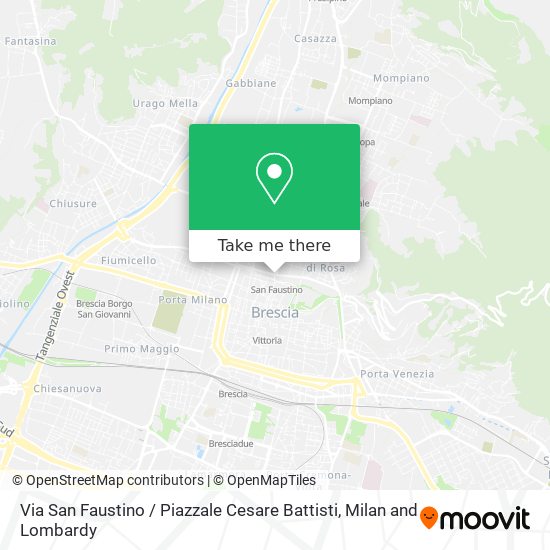 Via San Faustino / Piazzale Cesare Battisti map