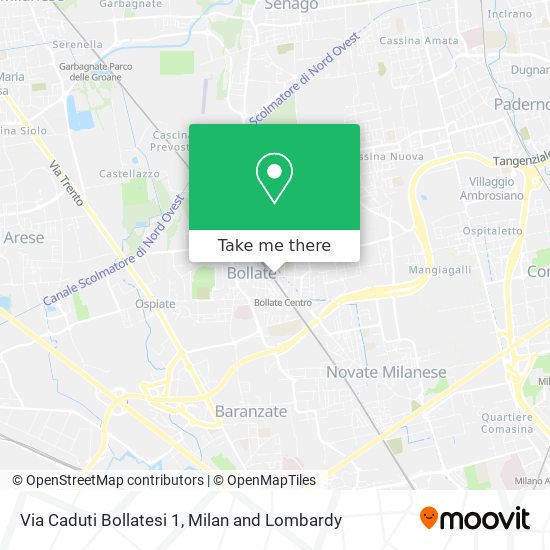 Via Caduti Bollatesi 1 map