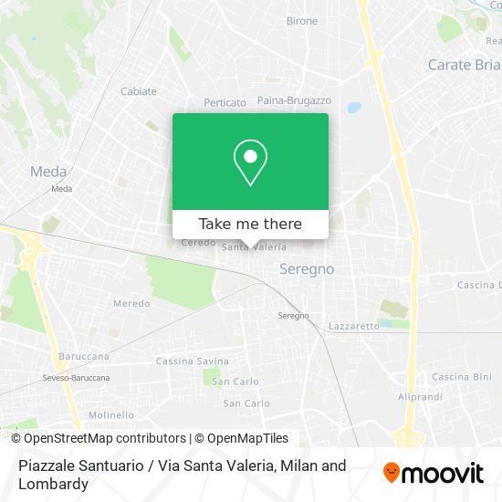 Piazzale Santuario / Via Santa Valeria map