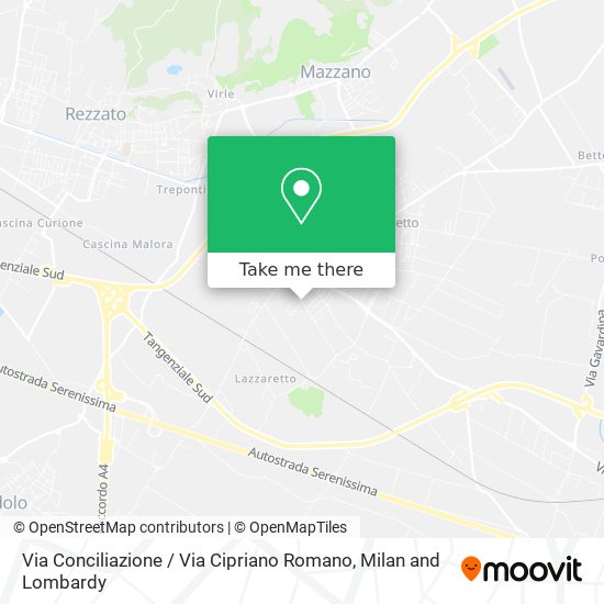 Via Conciliazione / Via Cipriano Romano map