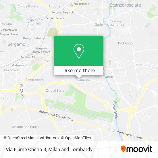 Via Fiume Cherio 3 map