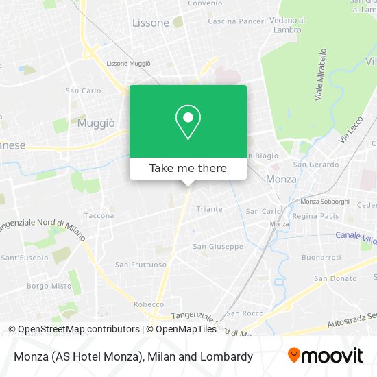 Monza (AS Hotel Monza) map