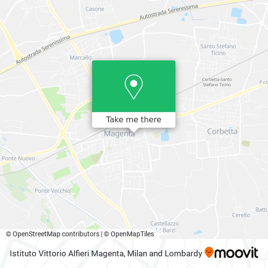 Istituto Vittorio Alfieri Magenta map