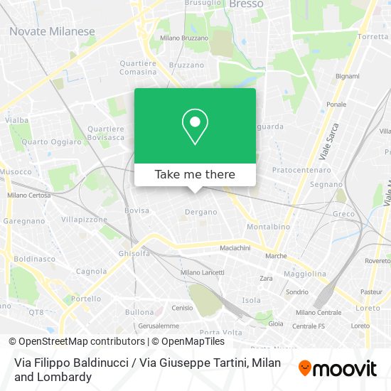 Via Filippo Baldinucci / Via Giuseppe Tartini map