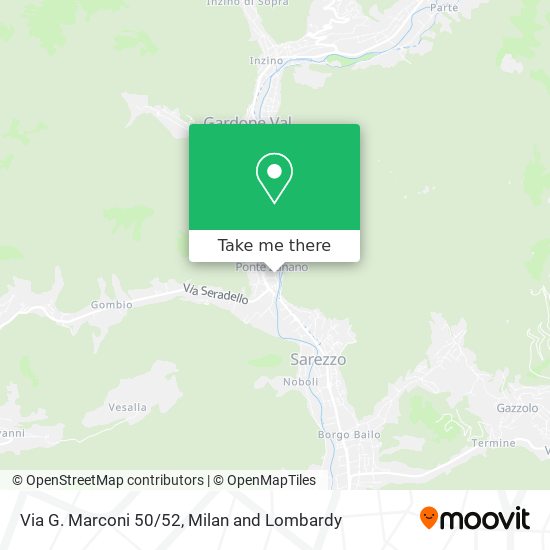 Via G. Marconi 50/52 map
