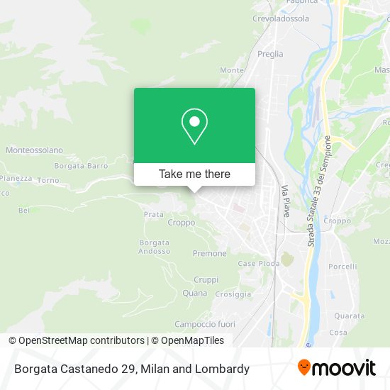 Borgata Castanedo 29 map