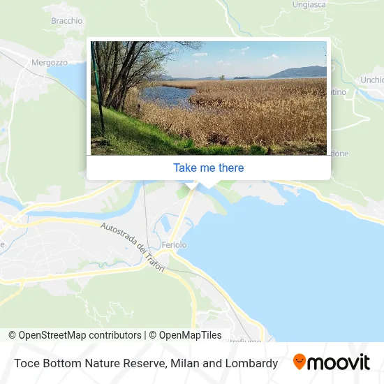 Toce Bottom Nature Reserve map