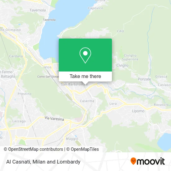 Al Casnati map
