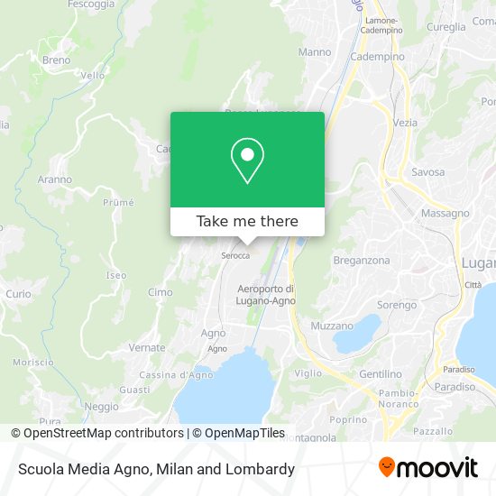 Scuola Media Agno map