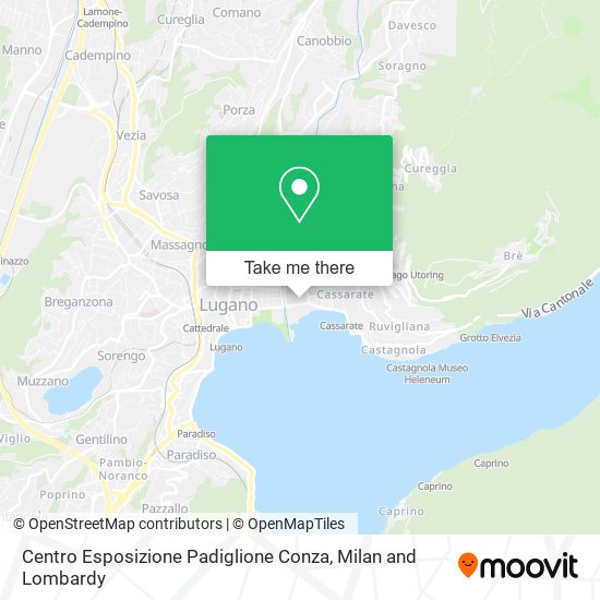 Centro Esposizione Padiglione Conza map