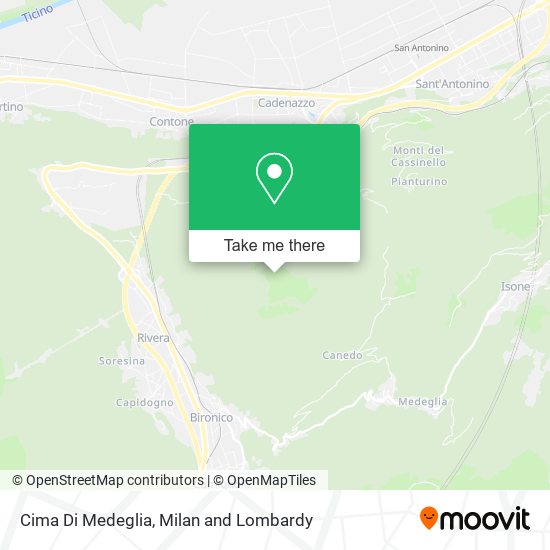 Cima Di Medeglia map