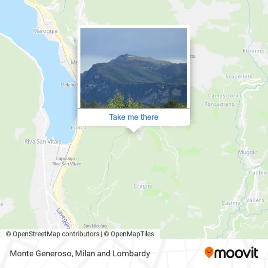 Monte Generoso map