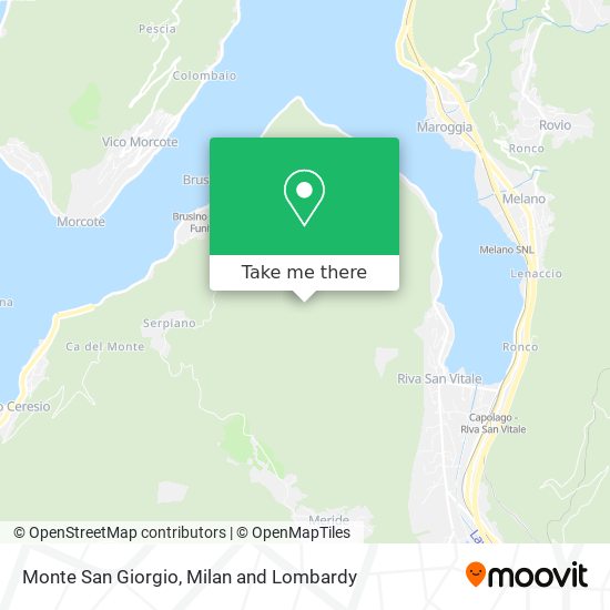 Monte San Giorgio map