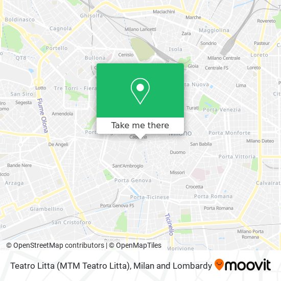 Teatro Litta (MTM Teatro Litta) map