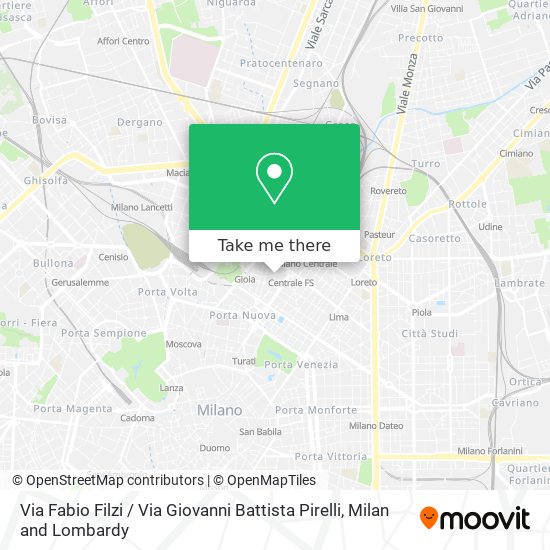 Via Fabio Filzi / Via Giovanni Battista Pirelli map