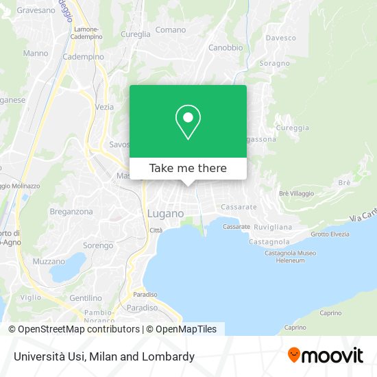 Università Usi map