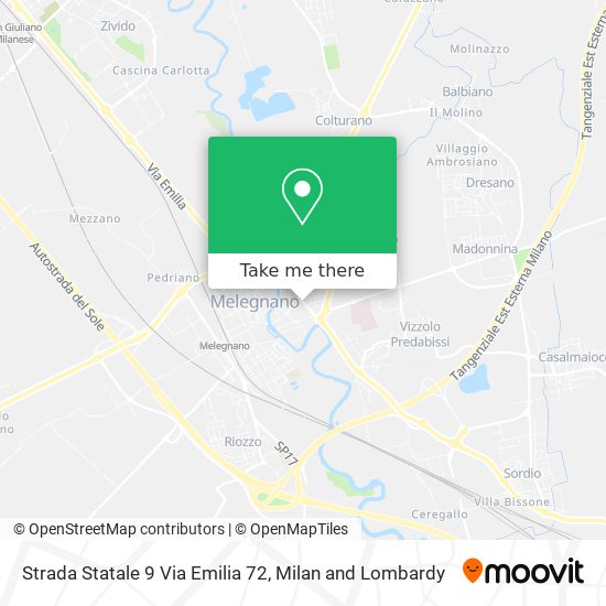 Strada Statale 9 Via Emilia 72 map