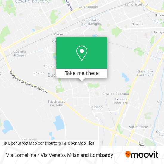Via Lomellina / Via Veneto map