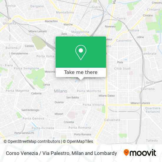 Corso Venezia / Via Palestro map