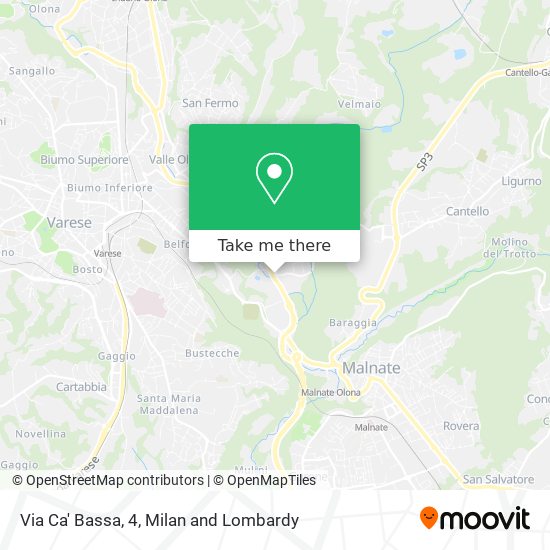 Via Ca' Bassa, 4 map