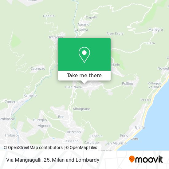 Via Mangiagalli, 25 map
