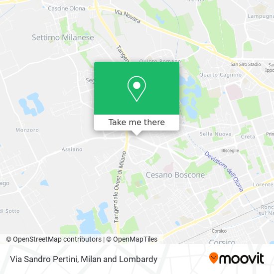 Via Sandro Pertini map