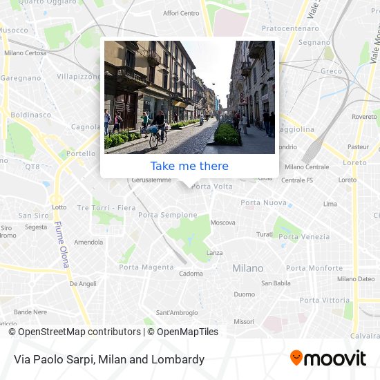 Via Paolo Sarpi map